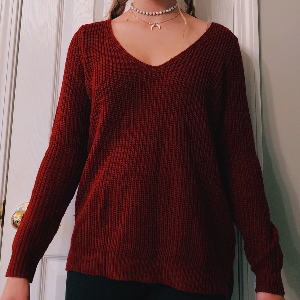 Red sweater